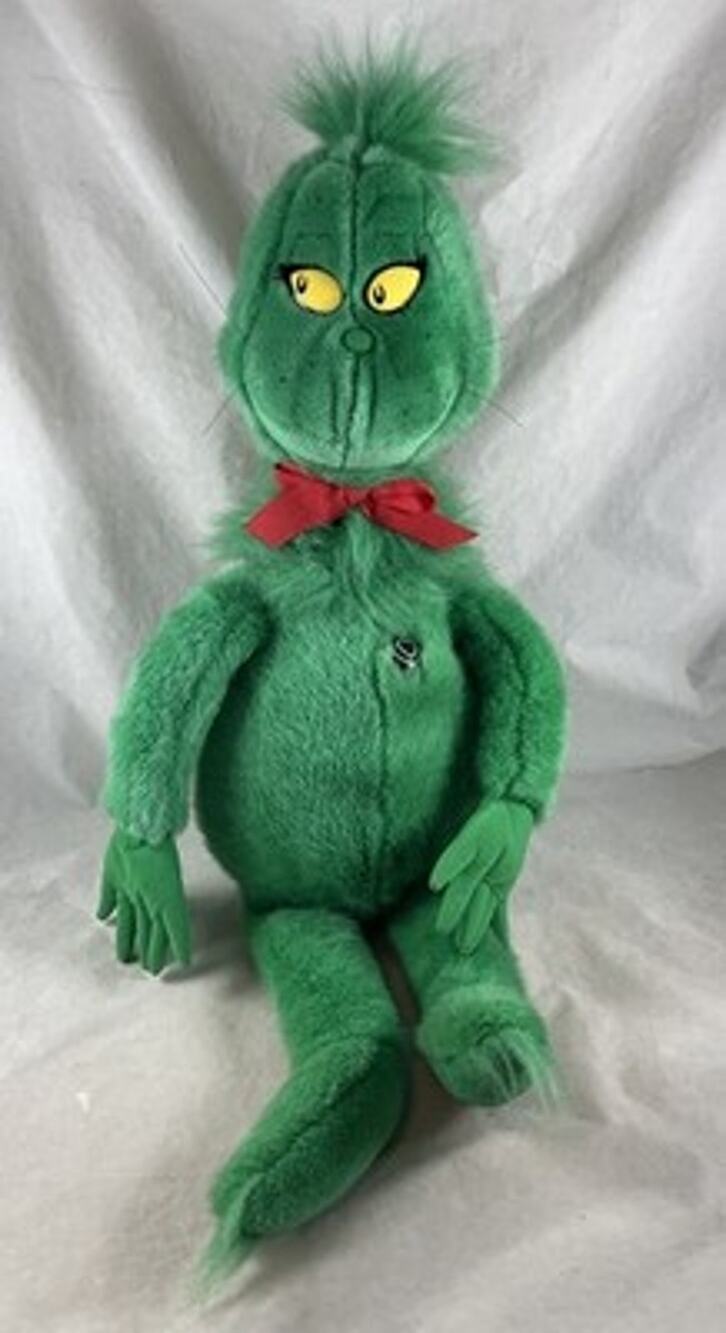 Dr Seuss Holiday Stuffed Plush 24" The Grinch Macys Exclusive Christmas 1997